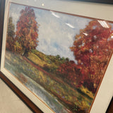 Landscape w/Maple Trees