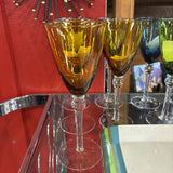 colored wine/water glass