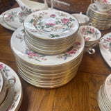 12 8pc Place Settings + 8 serving pieces - Wedgwood Charnwood Bone China