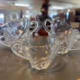 Set of 5 Glass Teacups