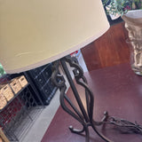 Black Metal Base Table Lamp w Shade