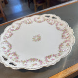 Decorative Chine Platter w Flower Design