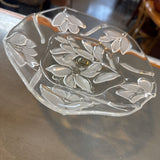 Pedestal Glass Etched Candy Dish