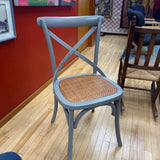 Wood Painted Dining Chair w Upholstered Seat