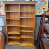 Wooden Bookcase w/ 10 Shelves