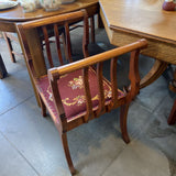 Bustle Chair w/Carved Wood Arms & Legs