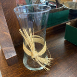 Vase w/Raffia