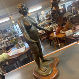 Bronze Sculpture "Woman w Arms Out"