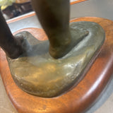 Bronze Sculpture "Woman w Arms Out"