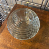 Ribbed Glass Candle Holder