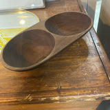 Divided Wooden Bowl
