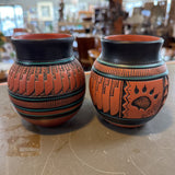 Native American Hand-etched Vase by Robson Design