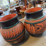 Native American Hand-etched Vase by Robson Design