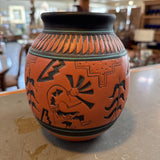 Native American Hand-etched Vase by Robson Design
