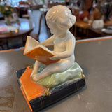 Vintage Porcelain Child Reading