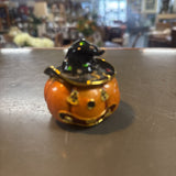 Pumpkin Enamel Trinket Box