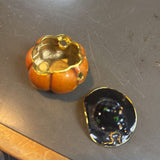 Pumpkin Enamel Trinket Box