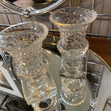 Cut Crystal Pedestal Vase