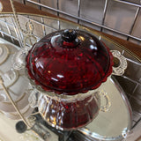 Anchor Hocking 'Old Cafe" Covered Candy Dish