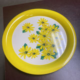 Vintage Tin Litho 1950's Floral Tray