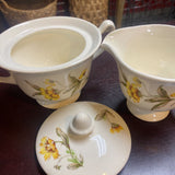 Vintage 2pc set Prime Rose Sugar and Creamer
