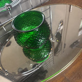 E.O.Brody Glass Bowl w Fish Scale Pattern
