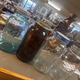 Vintage 1/2 Gallon Ball or Kerr Jar