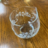 Small Etched Glass Pitcher