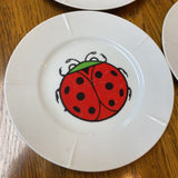 Set of 4 Ladybug Plates