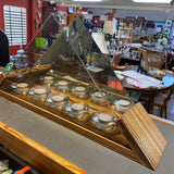 Contemporary Candle Holder w Mirror