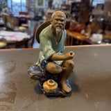 Shiwan Mudman Figurine - Sitting Man