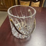 Mikasa Olympus Pattern Ice Bucket w SilverPlate Handle