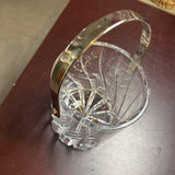 Mikasa Olympus Pattern Ice Bucket w SilverPlate Handle