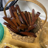 4 pc Wood Handle Flatware