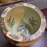 Large Satsuma Chinese Koi Fish Bowl