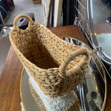 Water Hyacinth Basketw/ White Base
