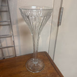 Vintage Glass Trumpet Vase