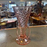 Depression Glass Twisted Optic Swirl Vase