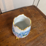 Vintage 3 Footed Cracked Egg Vase