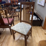Mission Style Dining Chair w Upholstered Seat