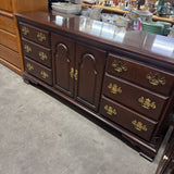 Harden Solid Cherry 9 Drawer Dresser w Shelves