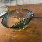 MCM Triangular Glass Bowl
