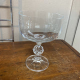 Champagne Glass w/Crystal Ball Stem