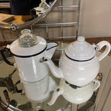 Vintage Enamelware Coffee/Tea Pot