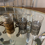 Metal & Glass Cordial Glass