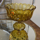 Anchor Hocking Glass Footed Bowl