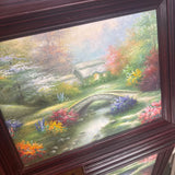 Cottage Painting w Stone Bridge