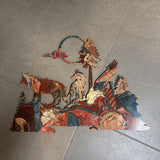 Wolf Metal Laser Art