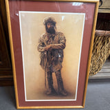 "Mountain Man w Rifle" signed by James Bama