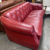 Tufted Leather Sofa by Natuzzi Editions